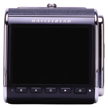 Hasselblad 907X CFV 100C rear touchscreen and control buttons, front view