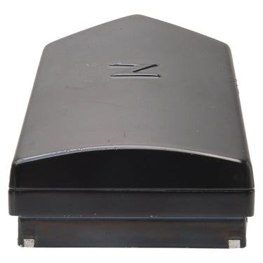 Zenza Bronica prism finder, front angle showing the embossed Z emblem and eyepiece base