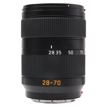 Leica 28-70mm f2.8 Vario-Elmarit-SL front barrel view with zoom scale and 28-70 marking