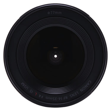 Canon RF 14-35mm f4 L IS USM front element straight-on
