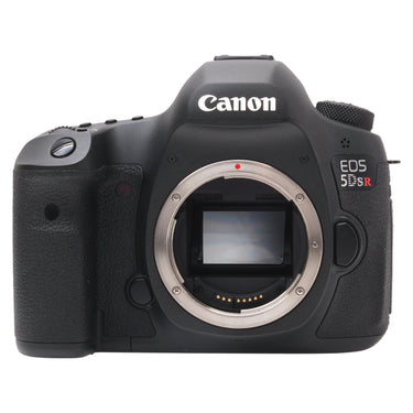Canon EOS 5DsR front view with bare EF mount and exposed sensor