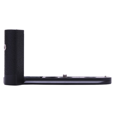 Leica M11 handgrip left side view showing leatherette grip and base plate