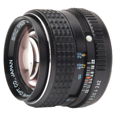 Pentax SMC-M 85mm f2 side view of front element and focus ring