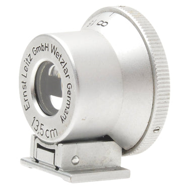 Leica SHOOC viewfinder opposite angled front view with engraving and knurled ring