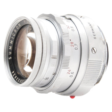 Leica 50mm Summicron Dual Range side view with near-range focus scale and Germany marking