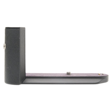 Leica HG-DC1 handgrip side view showing textured grip and felt-lined base plate