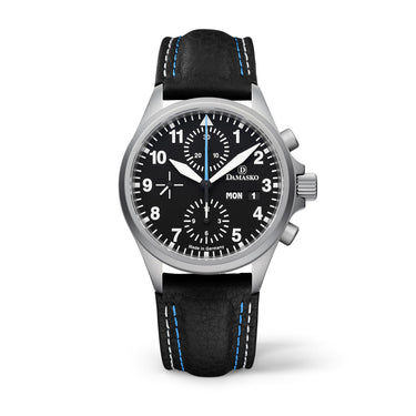Damasko DC58 - Matte - Leather Strap w/ Double Stiching Pin Buckle
