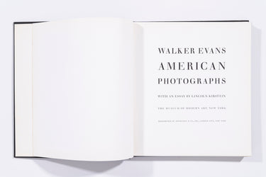 American Photographs - Walker Evans (Double Day)