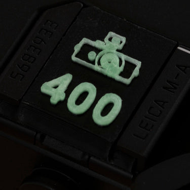 Made in Wetzlar Hot Shoe Film Speed Set - Black w/ Glow In the Dark Green