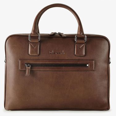 Oberwerth Warren 1Z Soft Laptop Bag - Dark Brown
