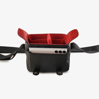 Oberwerth Q Bag Casual - Black w/ Red