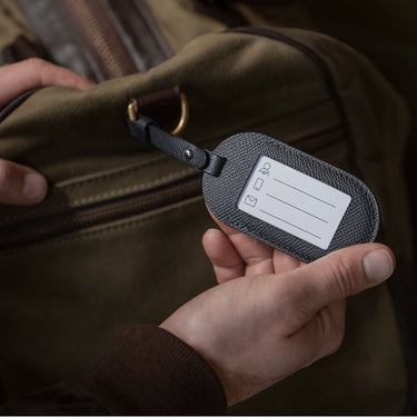 Leica Luggage Tag, leather, black