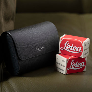 Leica Film Roll Holder, leather, black
