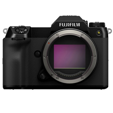 Fujifilm GFX100S II, front view - Camera West