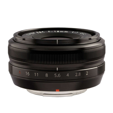 Fujifilm XF 18mm f/2 R lens, side view - Camera West
