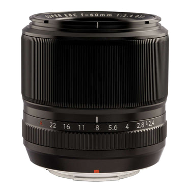 Fujifilm XF 60mm f/2.4 R Macro lens, side view - Camera West