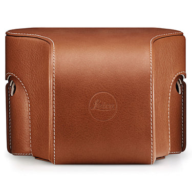 Leica Ever Ready Case M/M-P Cognac, angled view. Camera West