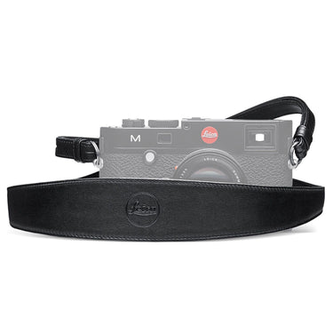 Leica Leather Strap, Black with shoulder section
