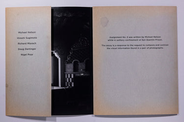 Richard Misrach, Hiroshi Sugimoto, Michael Nelson - Assignment No. 2