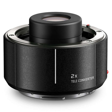 Panasonic LUMIX S 2.0x Teleconverter DMW-STC20, front view. Camera West