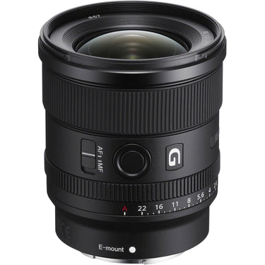 Sony FE 20mm F1.8 G lens, side view - Camera West