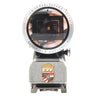 Linhof Universal Finder front view showing viewing window, Linhof crest, and Schneider-Kreuznach engraving