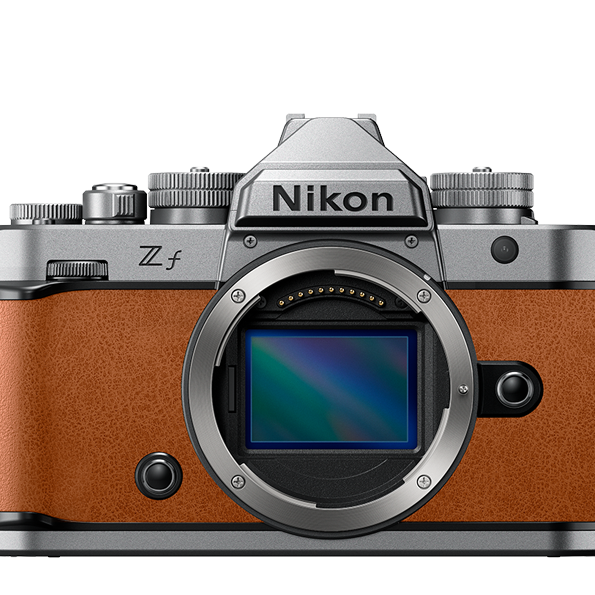 Nikon Zf Silver Body w/ Cognac Brown