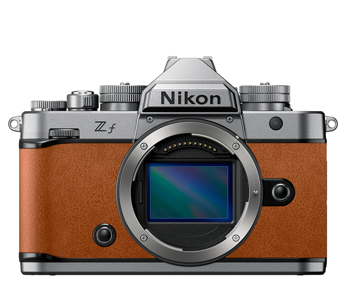 Nikon Zf Silver Body w/ Cognac Brown