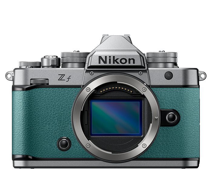 Nikon Zf Silver Body w/ Teal Blue