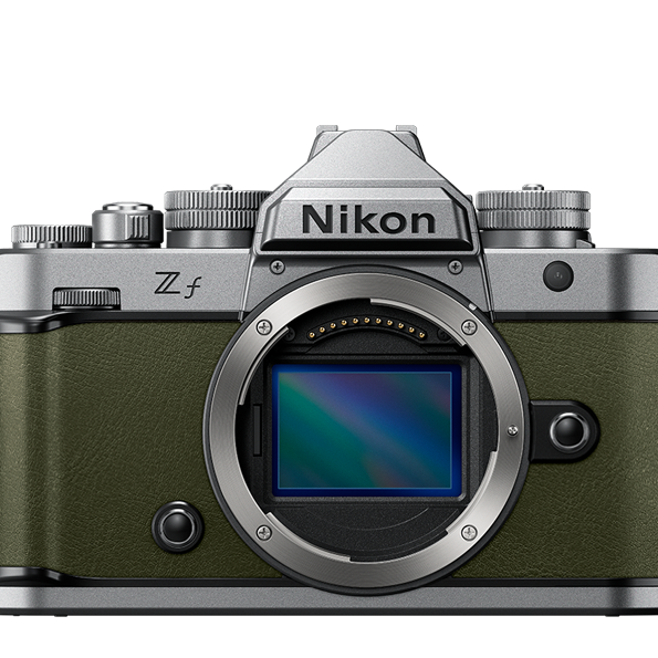Nikon Zf Silver Body w/ Moss Green