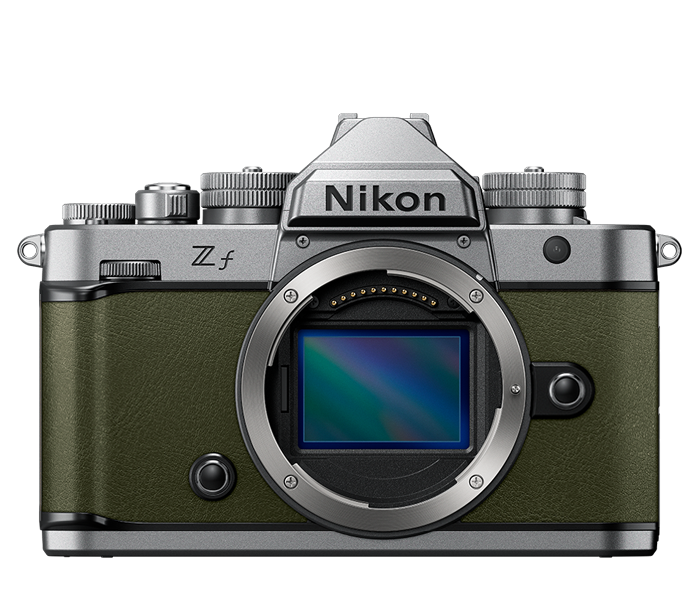 Nikon Zf Silver Body w/ Moss Green