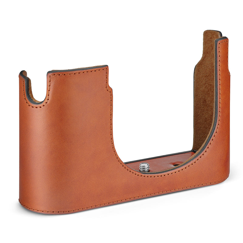 Leica Q3 Leather Halfcase - Cognac