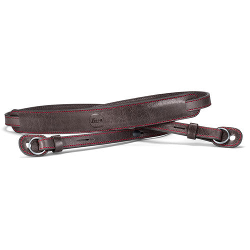 Leica Leica Neck strap, leather, stone-grey