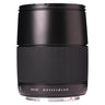 Hasselblad XCD 90mm f3.2 lens standing upright, side view showing XCD 90 and Hasselblad markings