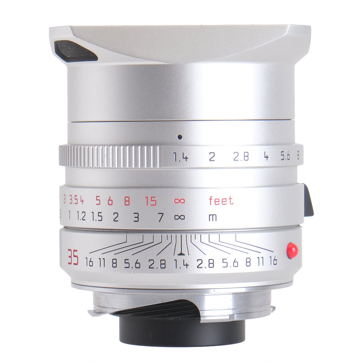 Leica 35mm f1.4 Summilux-M Asph II Silver, Case 4649141