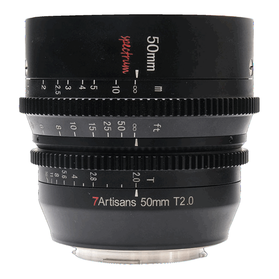 7 Artisan 50mm f2 Spectrum L Mount Cine, Boxed 91644