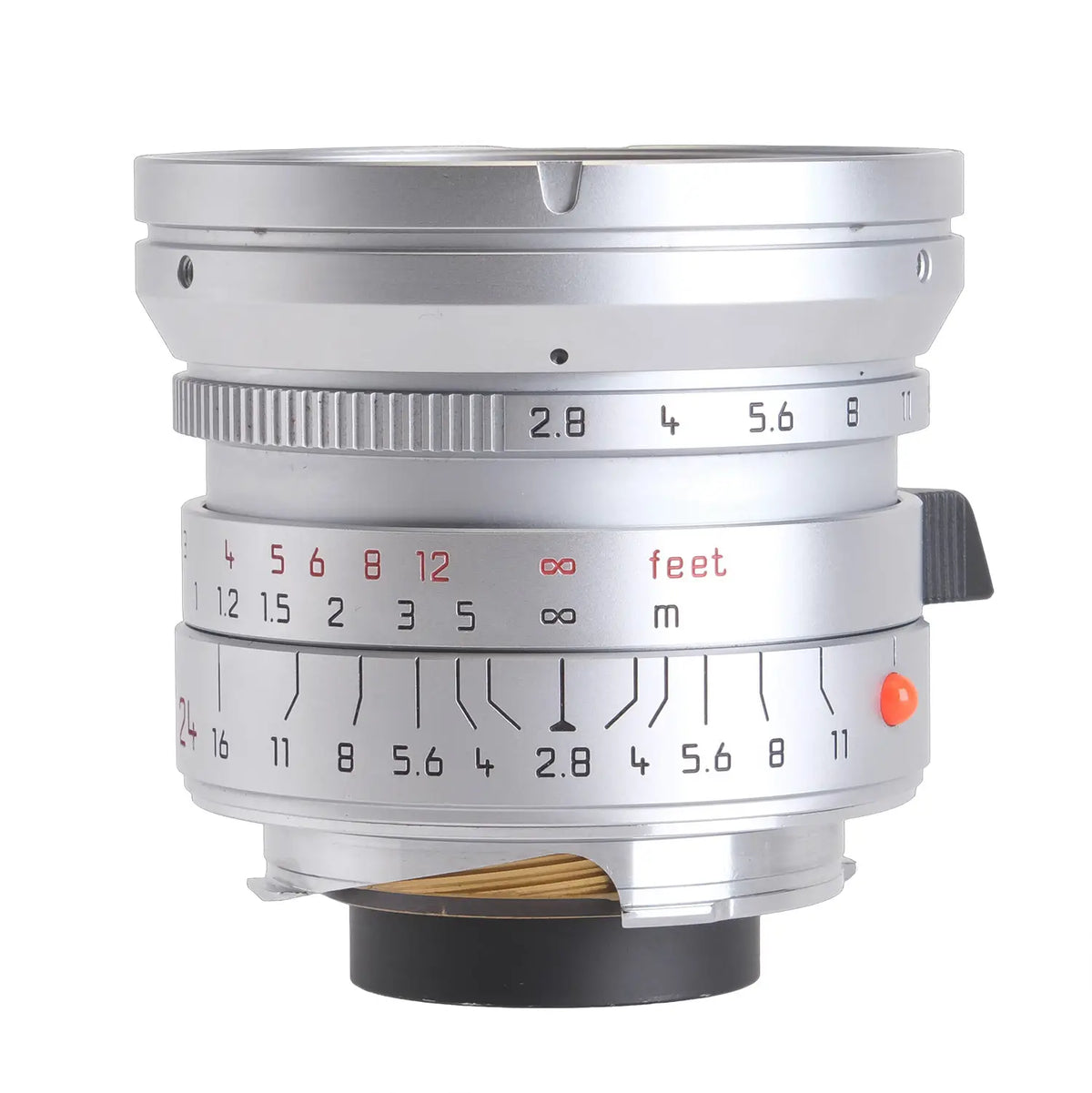 Leica 24mm f2.8 Elmarit-M Silver, Boxed 3871798