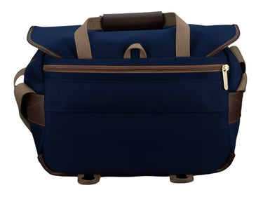 Billingham 335 Mark II Navy Canvas / Chocolate Leather