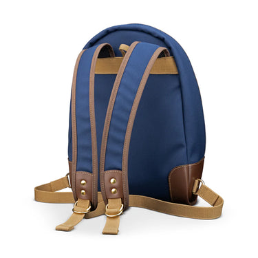 Billingham Hadley Rucksack 35 Navy Fibrenyte / Chocolate Leather