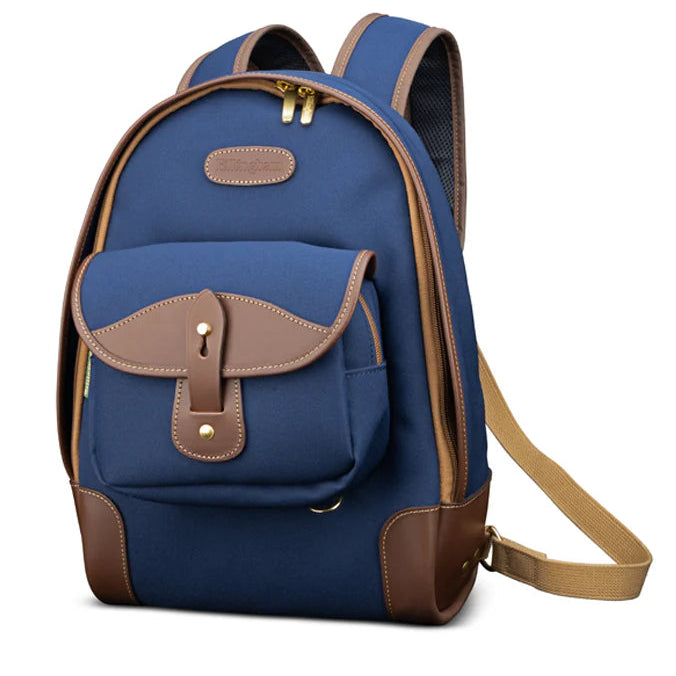 Billingham Hadley Rucksack 35 Navy Fibrenyte / Chocolate Leather