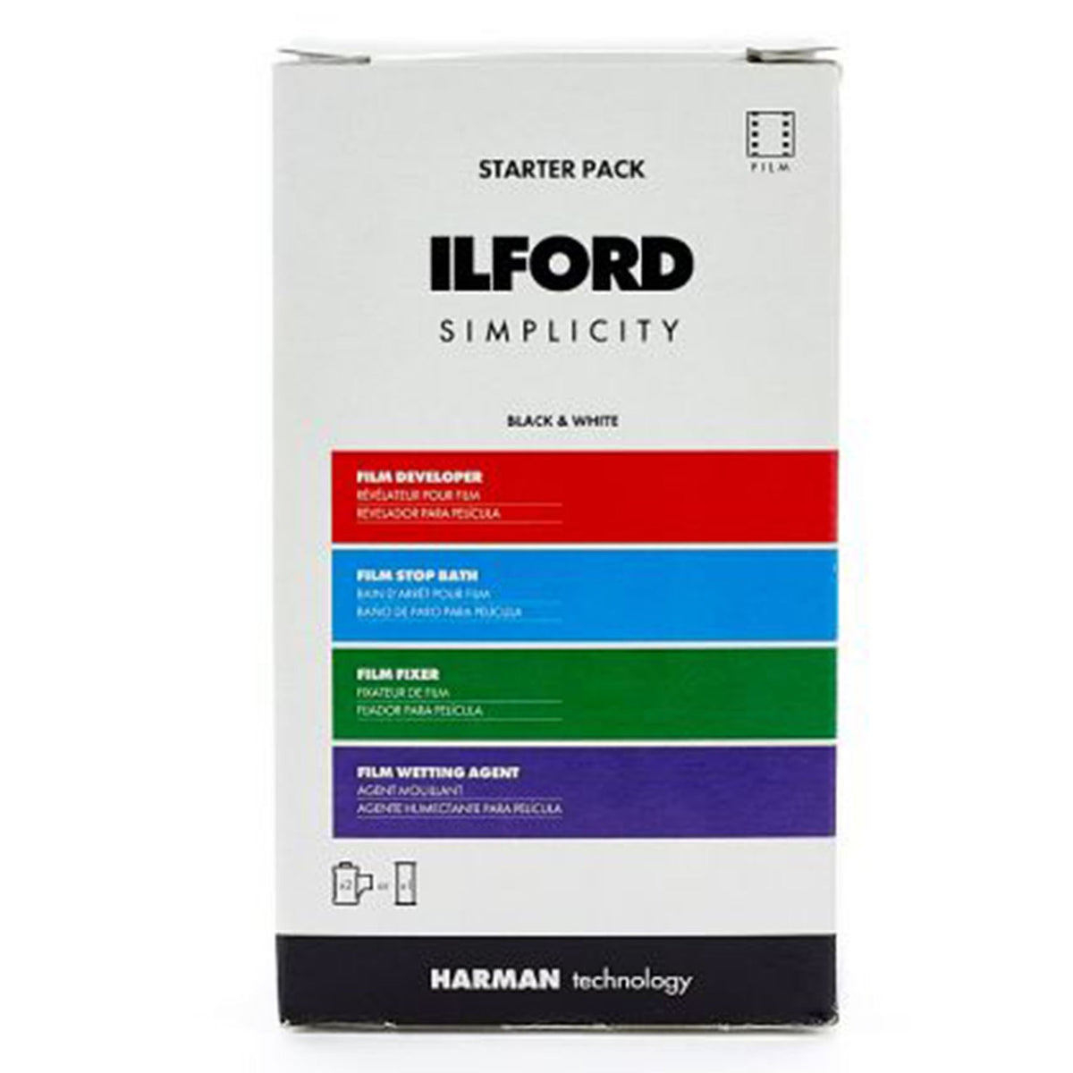 Ilford  Simple Film Kit  (contains 1 each dev/stop/fix/wet)