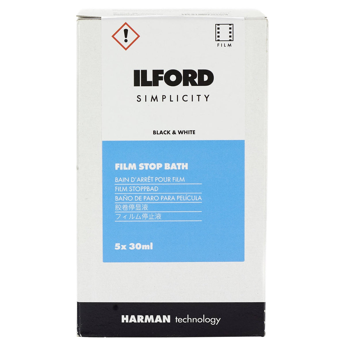 Ilford Simple Film Stop Bath 5 Pack