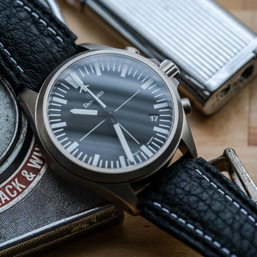 Damasko DC72 - Matte - Leather Strap w/ Double Stiching Pin Buckle