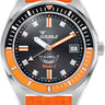 Matic S Orange on Mosaic Rubber Strap - MATICBKOBK.MROR