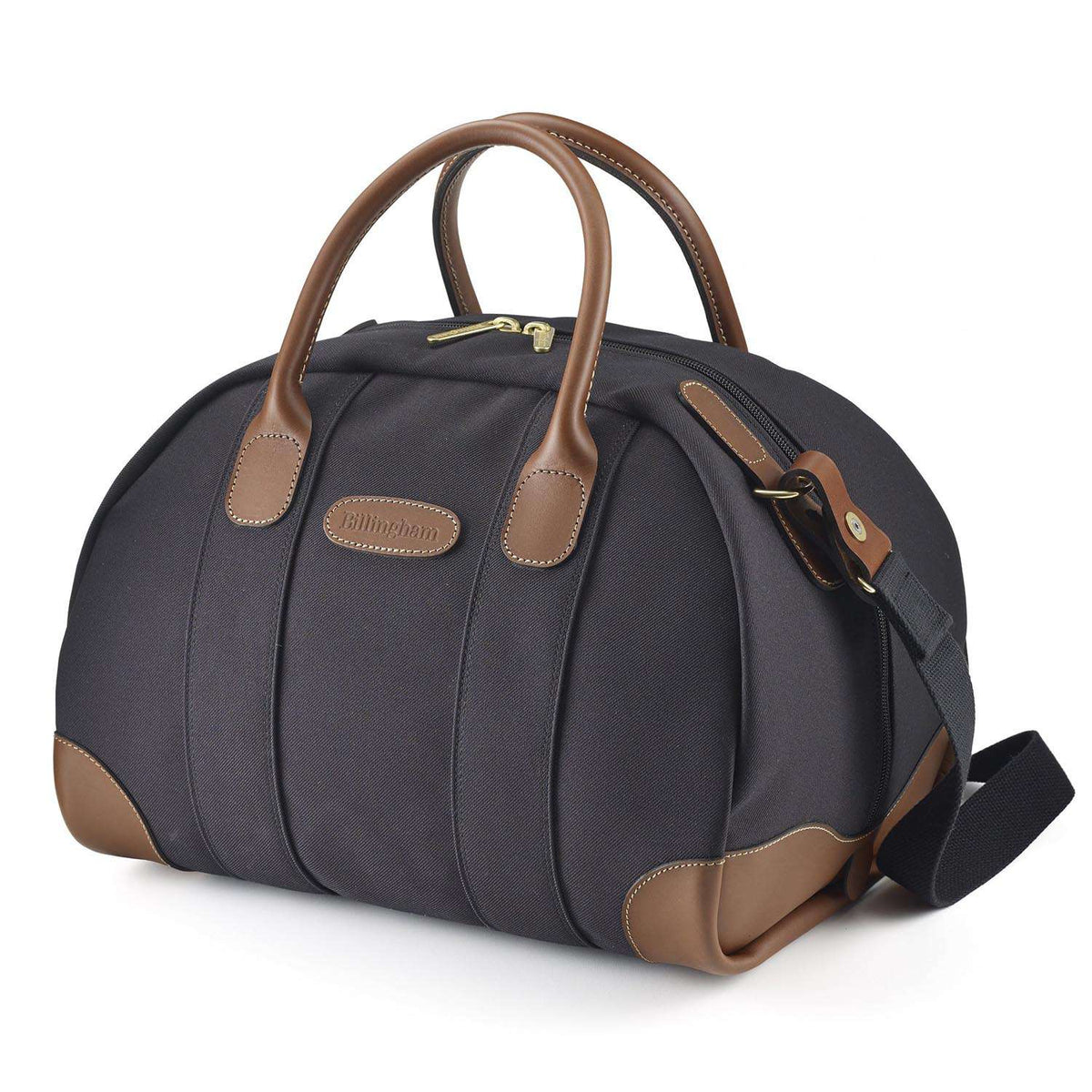 Billingham Overnighter - Black Fibrenyte/ Tan Leather