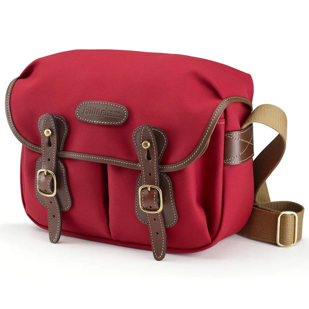 Billingham Hadley Small Burgundy Canvas / Chocolate Leather