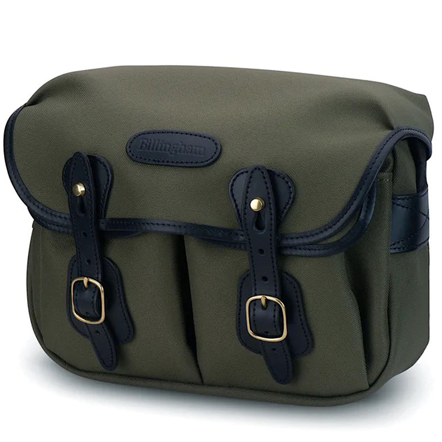 Billingham Hadley Small Camera Bag Sage Fibrenyte w/ Black Leather