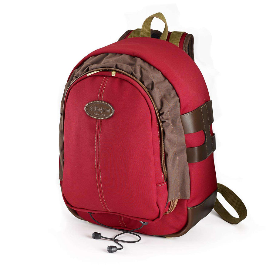Billingham Rucksack 25 Camera Backpack : Burgundy Canvas / Chocolate Leather