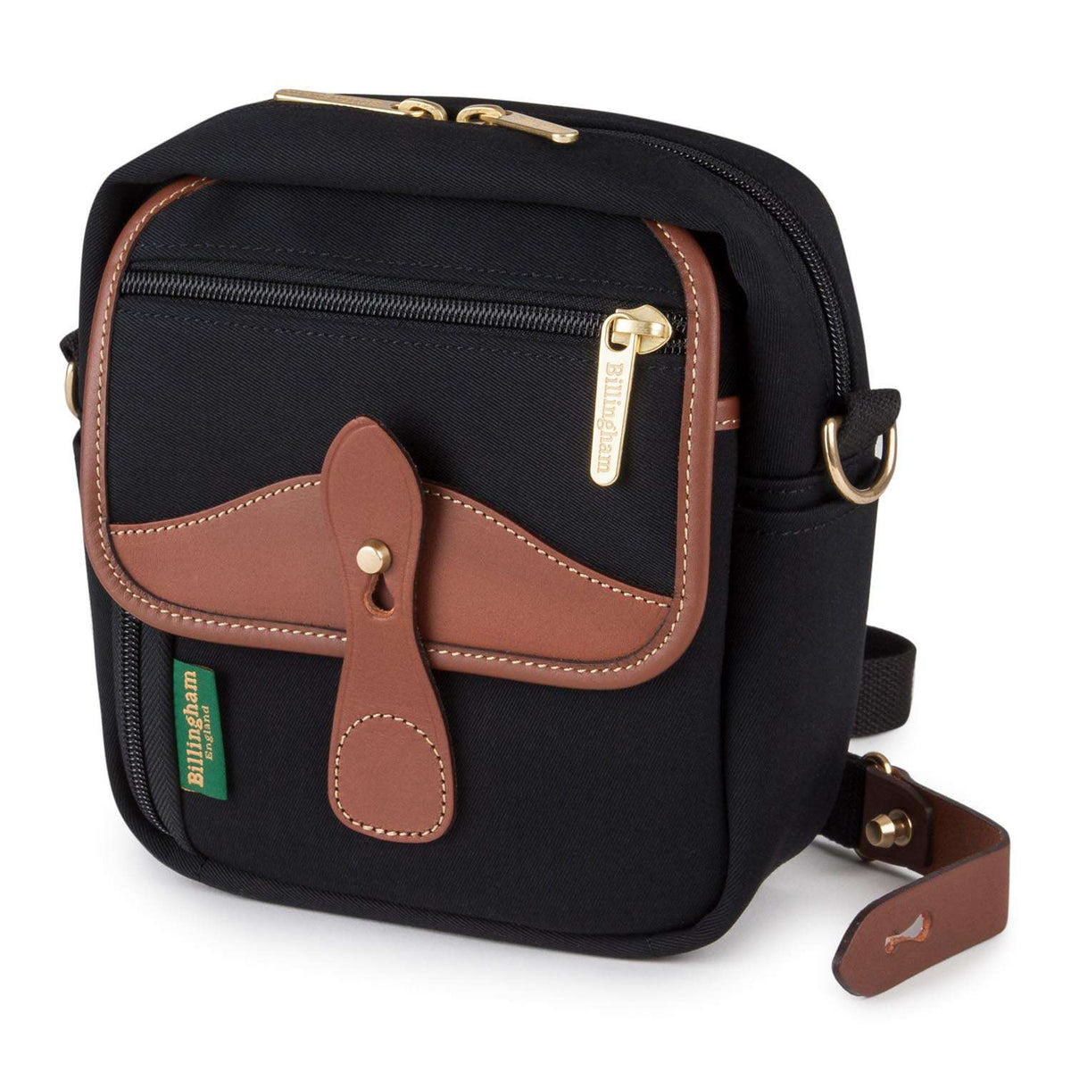 Billingham Pola Stowaway - Black Canvas / Tan Leather