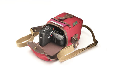 Billingham 72 Bag Burgundy Canvas / Chocolate Leather